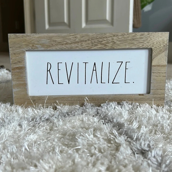 Rae Dunn revitalize sign wooden inspirational sign - Picture 1 of 5